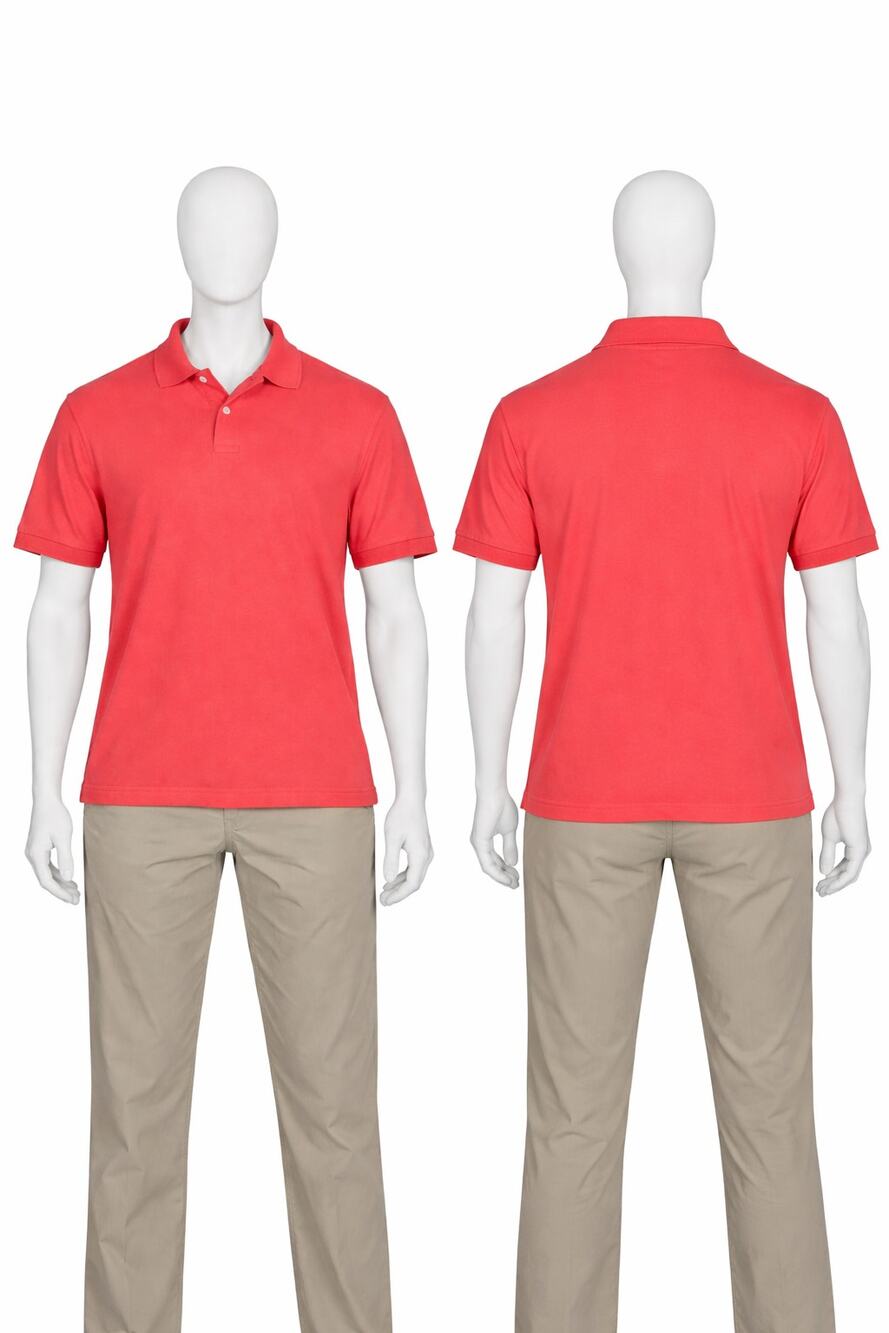 Levi’s Coral Red Polo Shirt Men’s Large Short Sleeve Cotton Blend y2k vtg